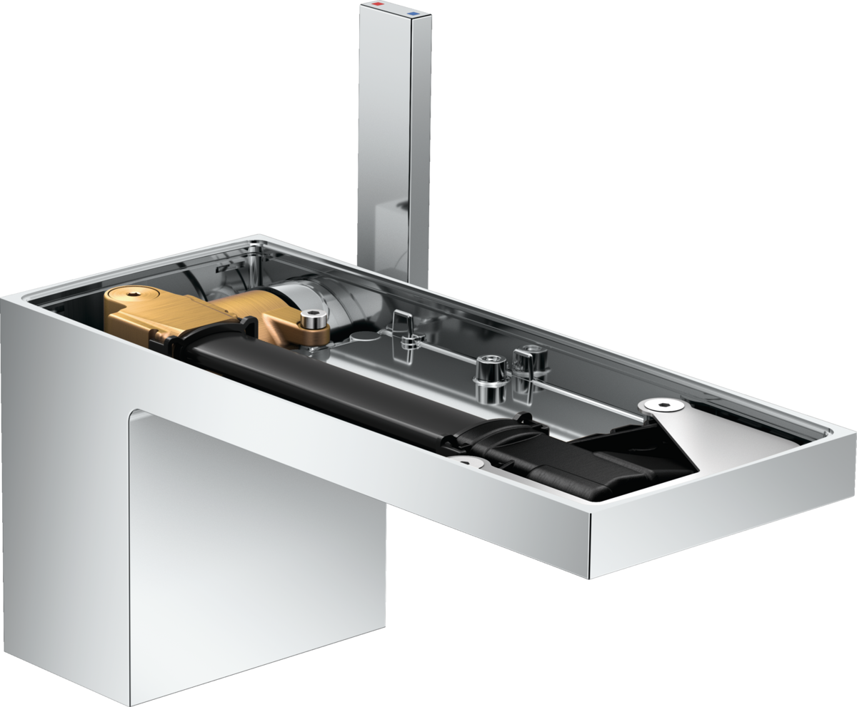 Single lever basin mixer 70 with push-open waste set without plate