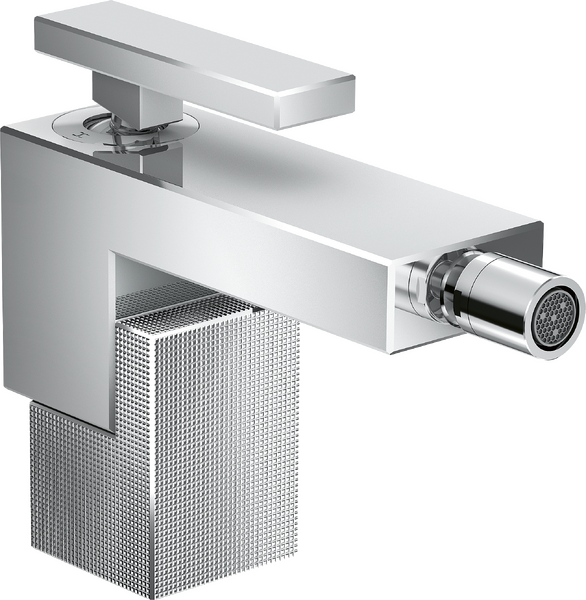 Mitigeur de bidet avec bonde push-open, coupe diamant Mitigeur de bidet avec bonde push-open, coupe diamant