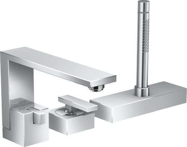 Set de finition pour Mitigeur 3 trous pour montage sur bord de baignoire Set de finition pour Mitigeur 3 trous pour montage sur bord de baignoire