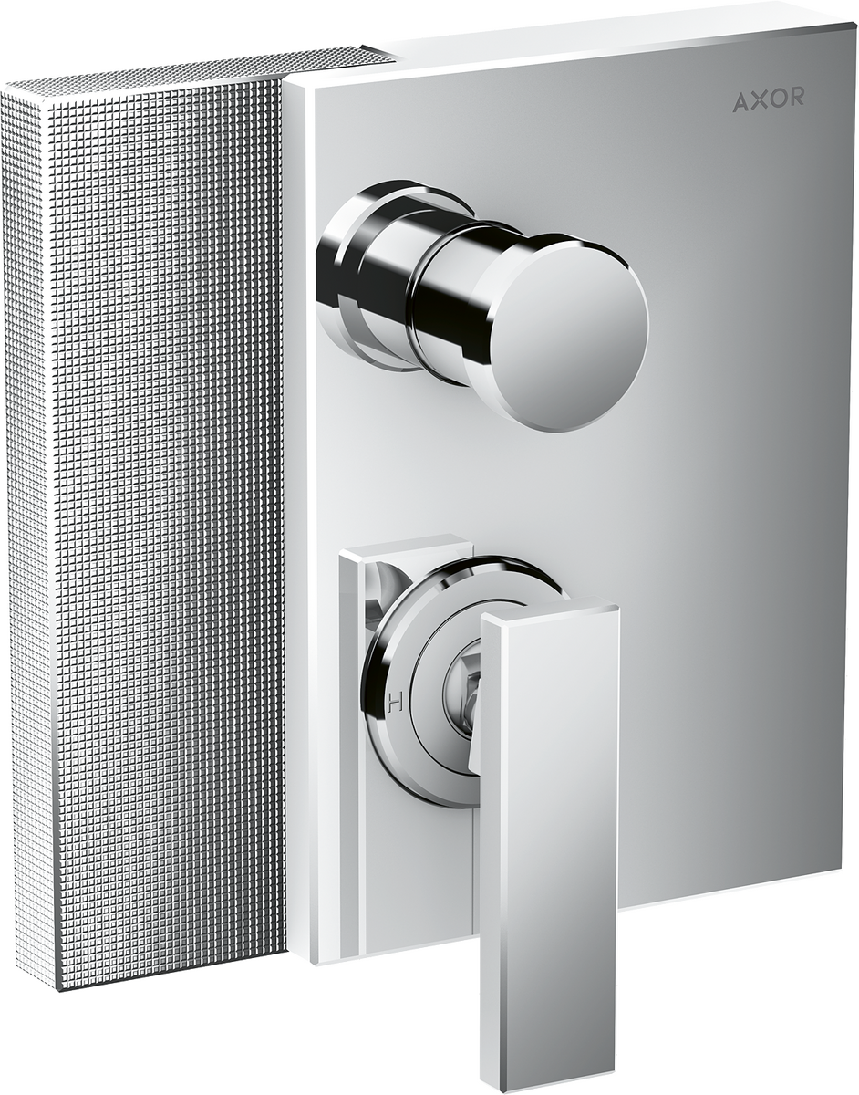 Single lever bath mixer for concealed installation with integrated security combination according to EN1717 - diamond cut