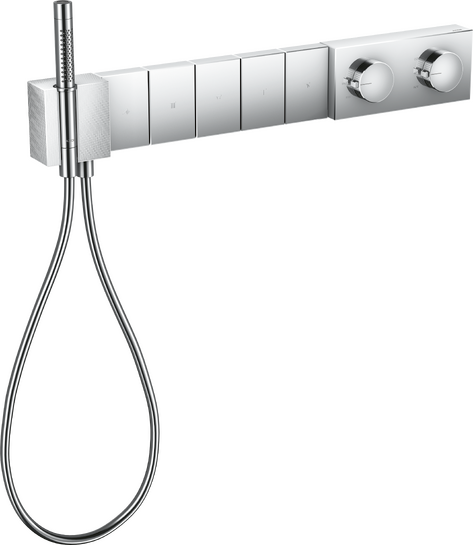 Termostatmodul Select 680/100 til innbygging med 5 uttak - diamantslipt