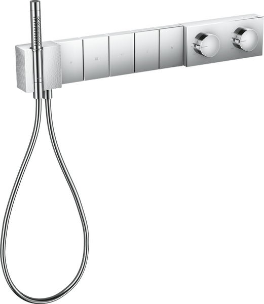 Thermostatmodul Select 680/100 Unterputz für 5 Verbraucher - Diamantschliff