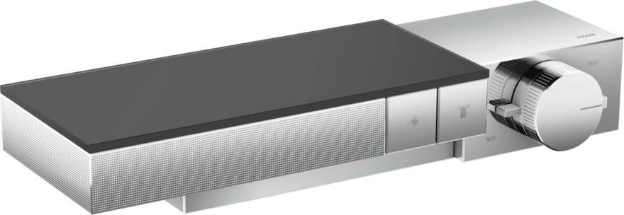 Termostato visto / empotrado para 2 funciones - corte de diamante