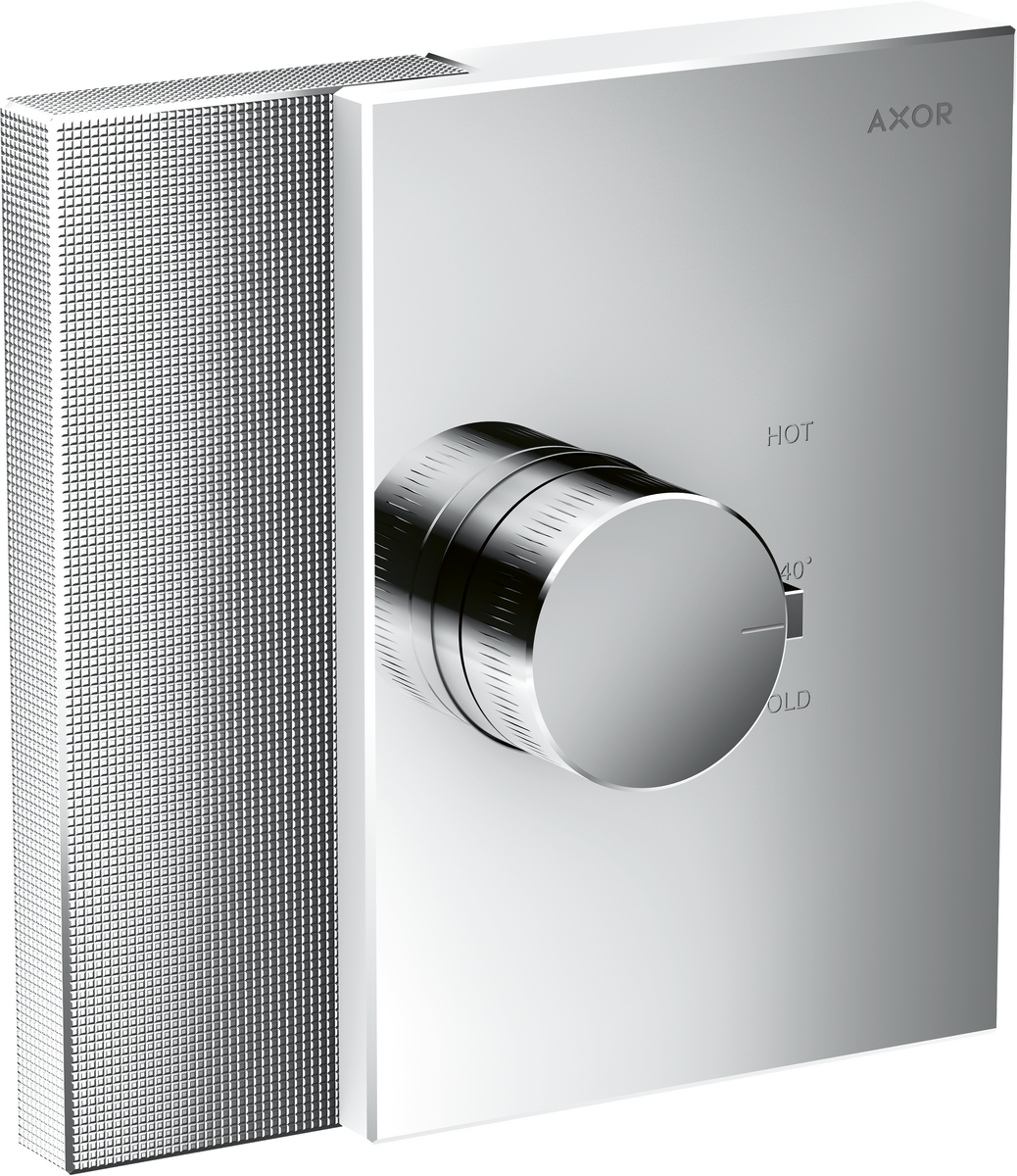 Thermostat HighFlow for concealed installation - diamond cut