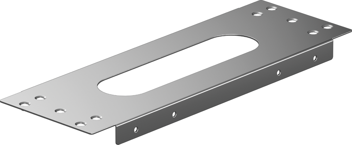 Installation plate for tile mounted installation