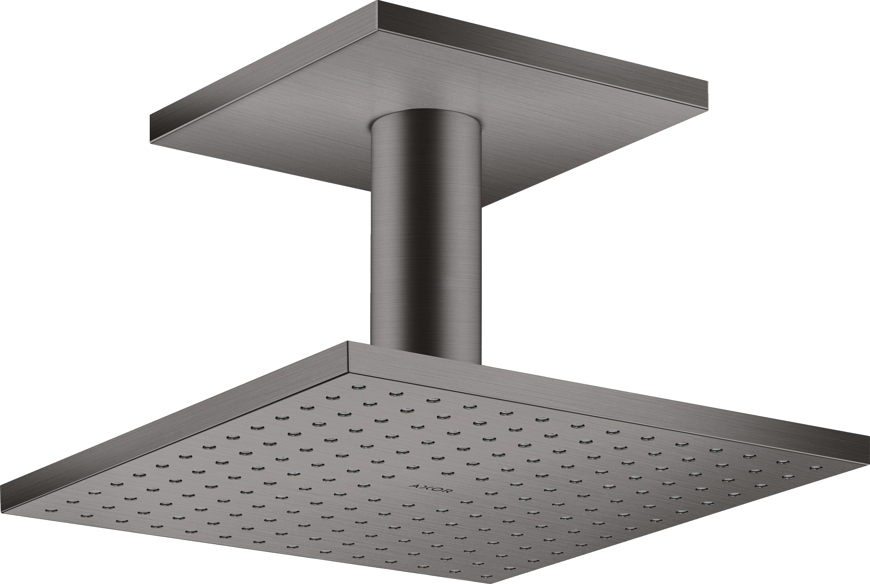 Douche de tête 250 / 250 mm 1jet avec raccordement plafond 100 mm