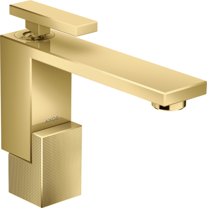 AXOR Edge Mitigeur de lavabo 130, coupe diamant, bonde push-open — 46011990