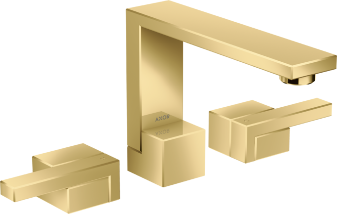 AXOR Edge Mélangeur de lavabo 3 trous 130, bonde push-open — 46050990