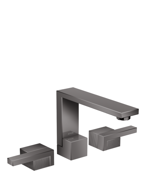 AXOR Edge Mélangeur de lavabo 3 trous 130, bonde push-open, coupe diamant — 46051330