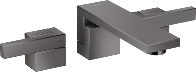 AXOR Edge Mélangeur de lavabo 3 trous encastré pour montage mural bec 190 mm, bonde à écoulement libre — 46060330