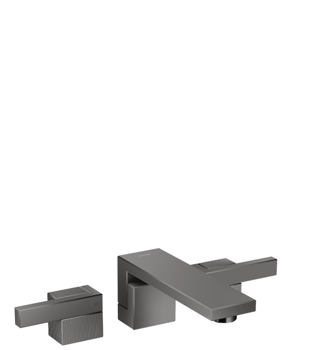 AXOR Edge Mélangeur de lavabo 3 trous pour montage mural bec 190 mm, bonde à écoulement libre, coupe diamant — 46061330