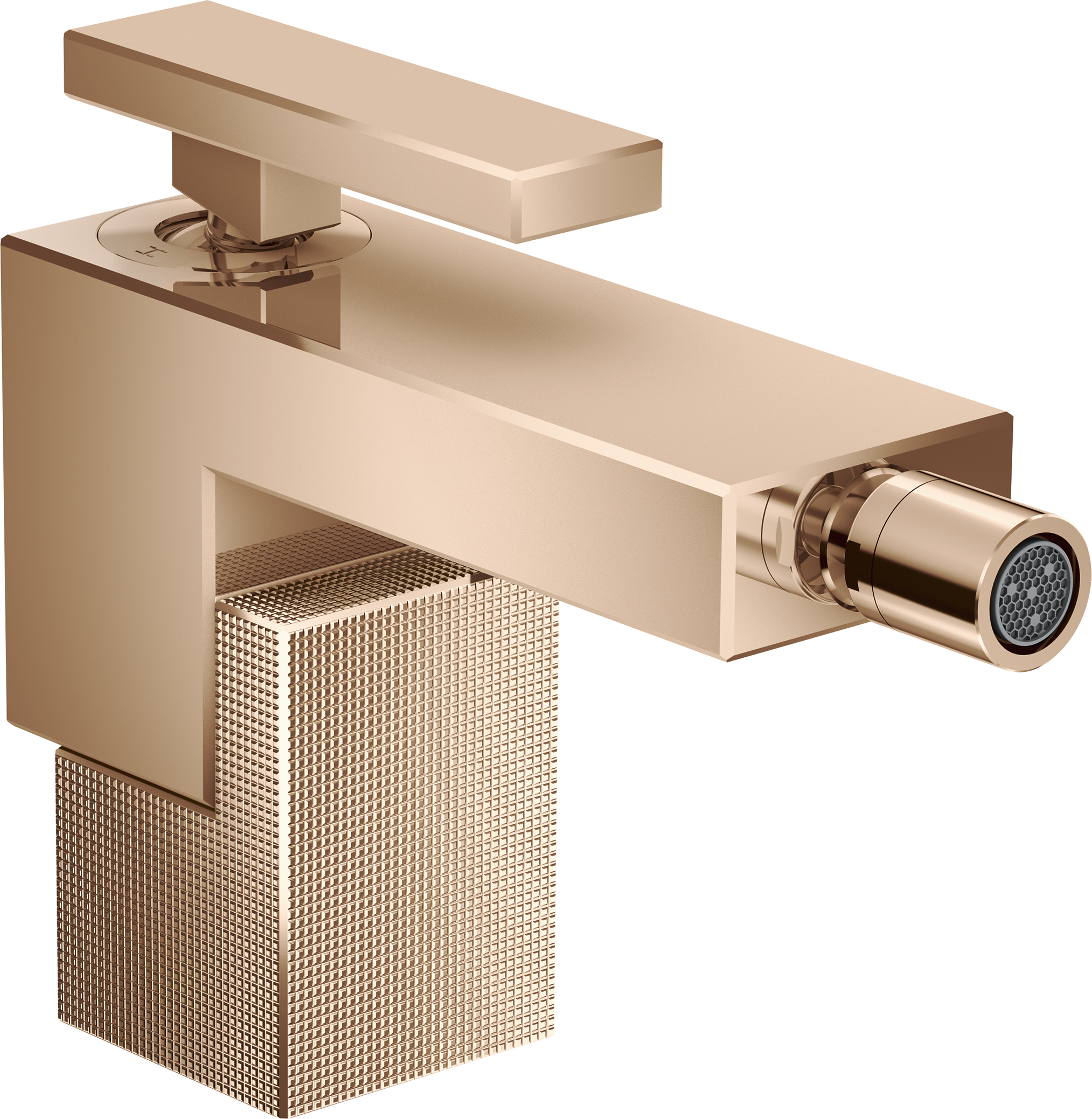 Jednouchwytowa bateria bidetowa z kompletem odpływowym Push-Open