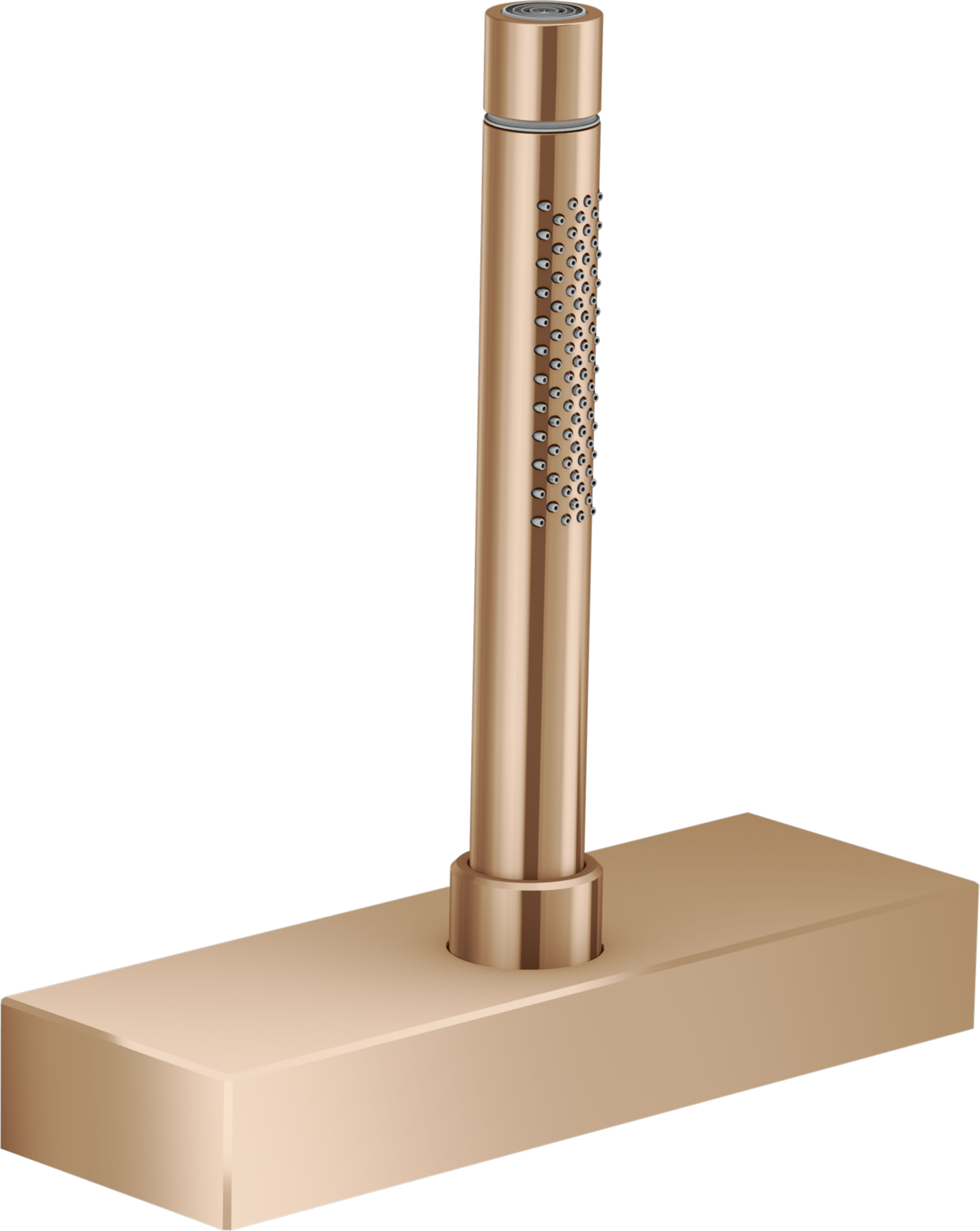 Support douche à main 216/72 mm pour montage sur gorge ou plan de carrelage - set de finition