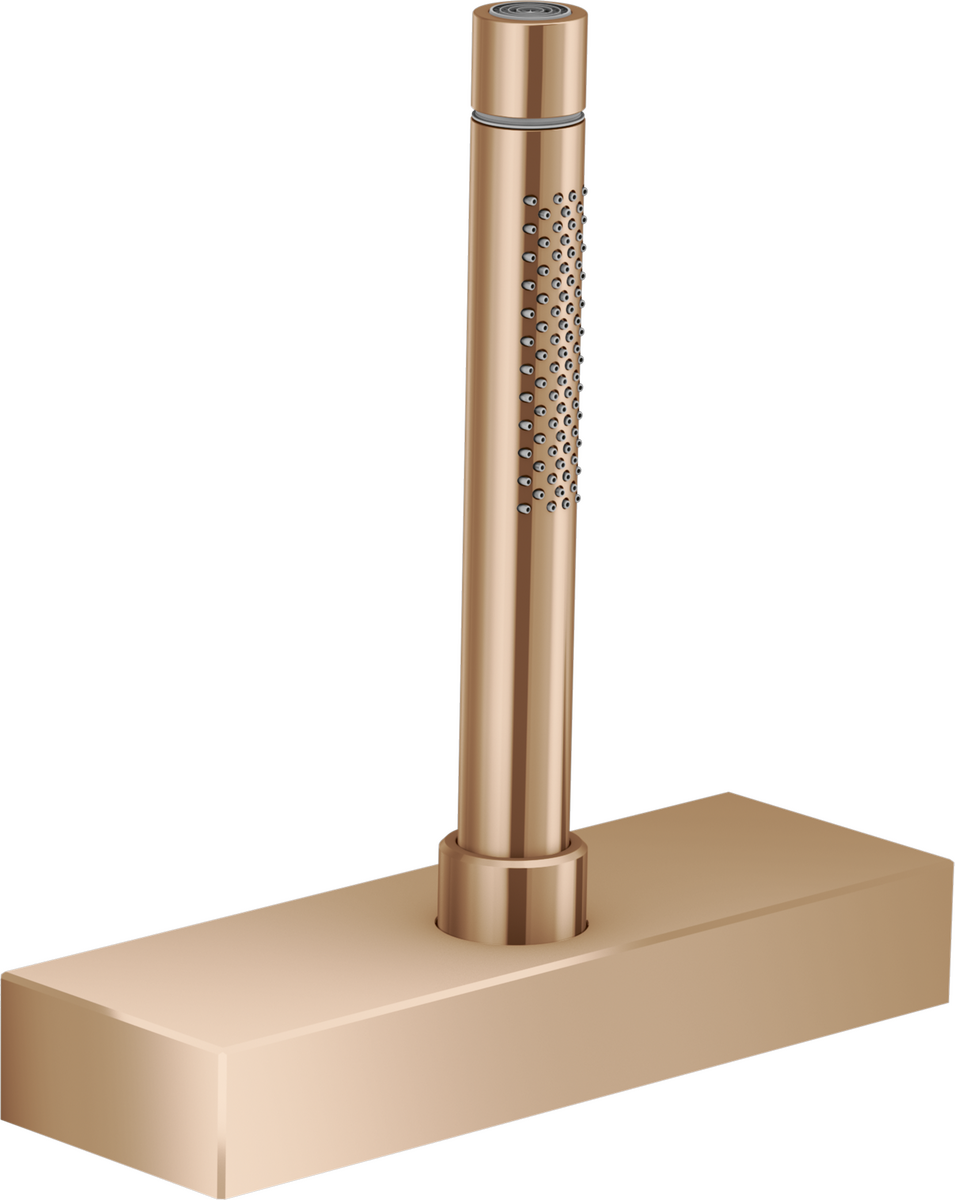 Support douche à main 216/72 mm pour montage sur gorge ou plan de carrelage - set de finition