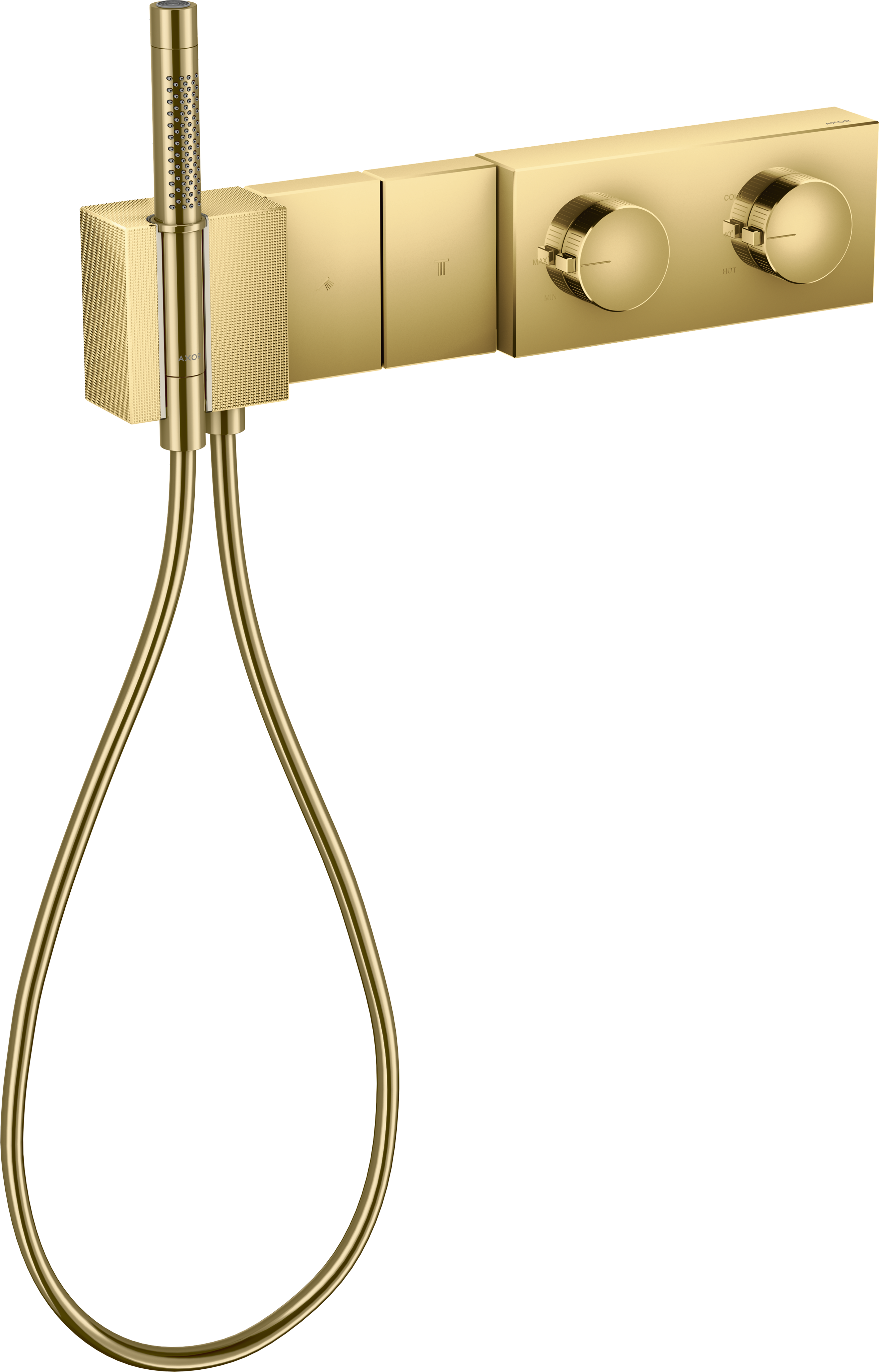 Modulo termostatico Select 470/100 ad incasso per 2 utenze - taglio a diamante