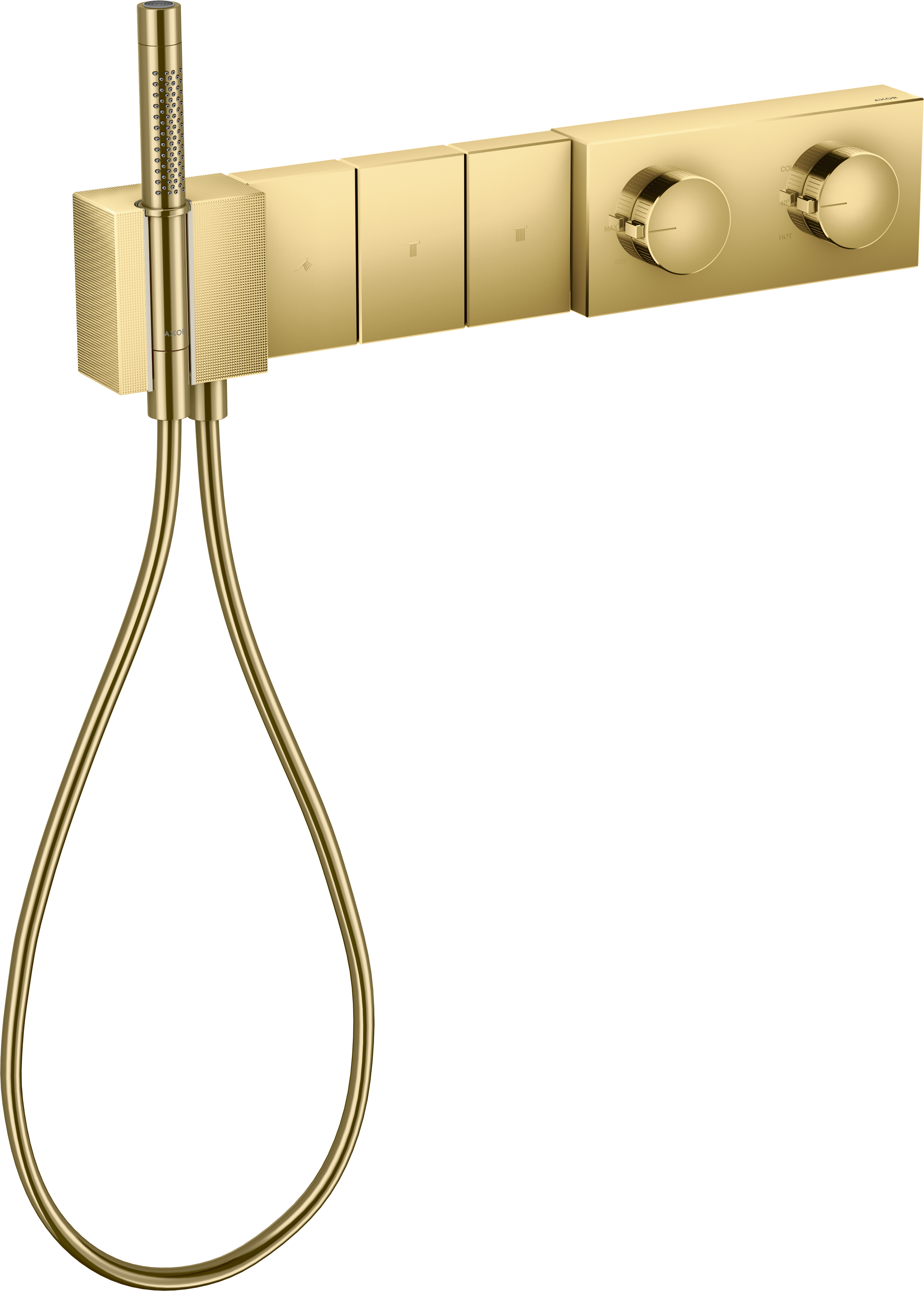 Termostatmodul Select 540/100 til indbygning med 3 udtag - diamantslebet