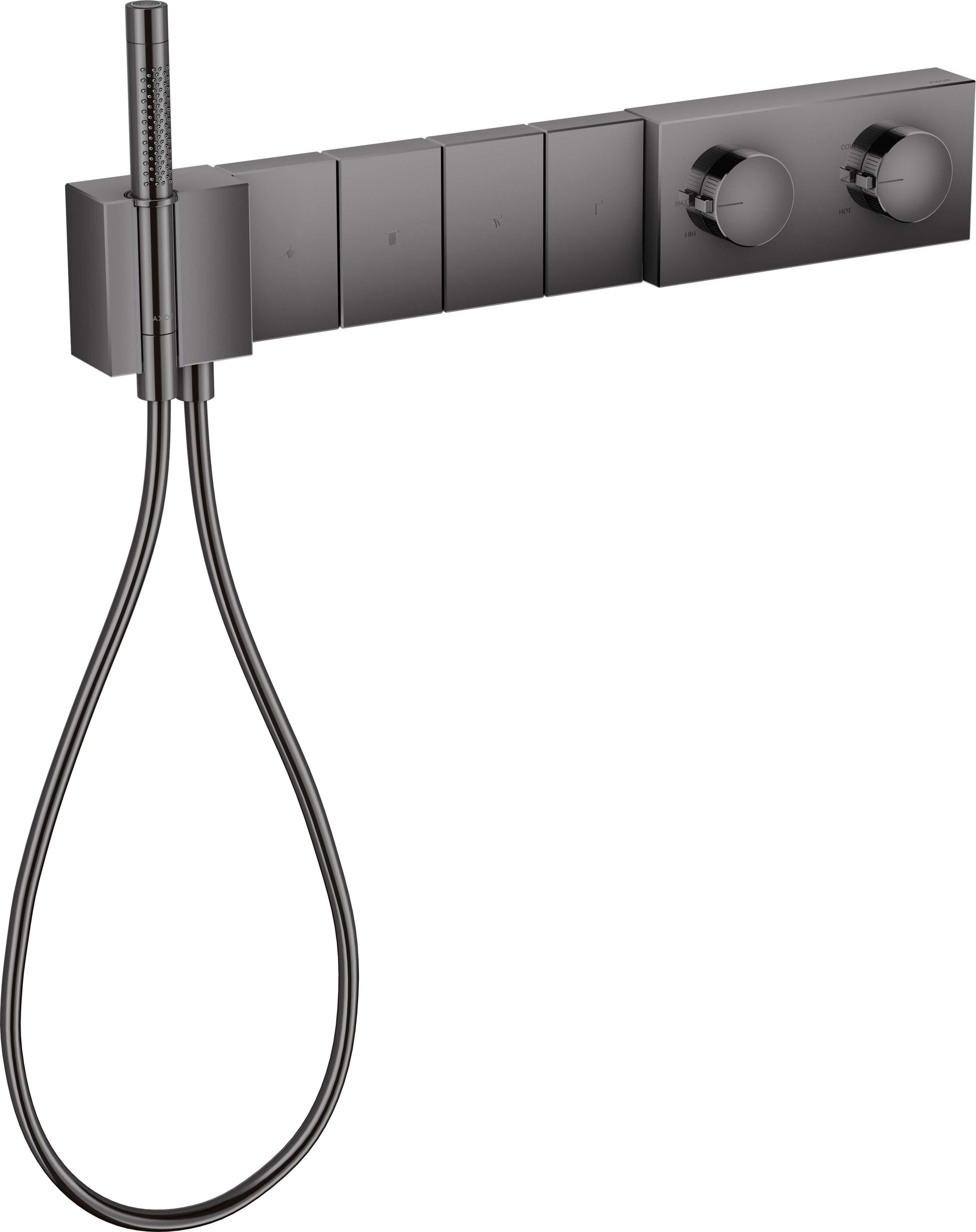 Thermostatic module Select 610/100 for concealed installation for 4 functions