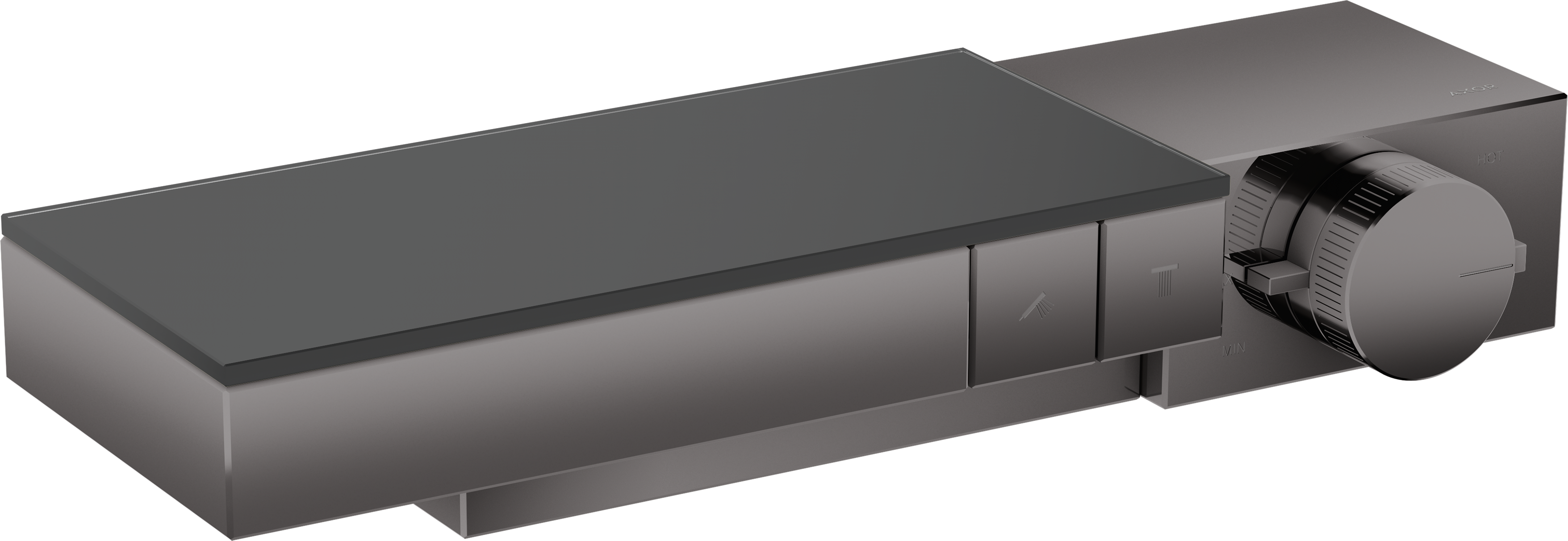 Thermostat for exposed/ concealed installation for 2 functions