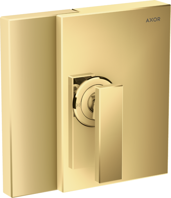 AXOR Edge Shower mixers: designed to run 1 outlet, polished gold-optic ...