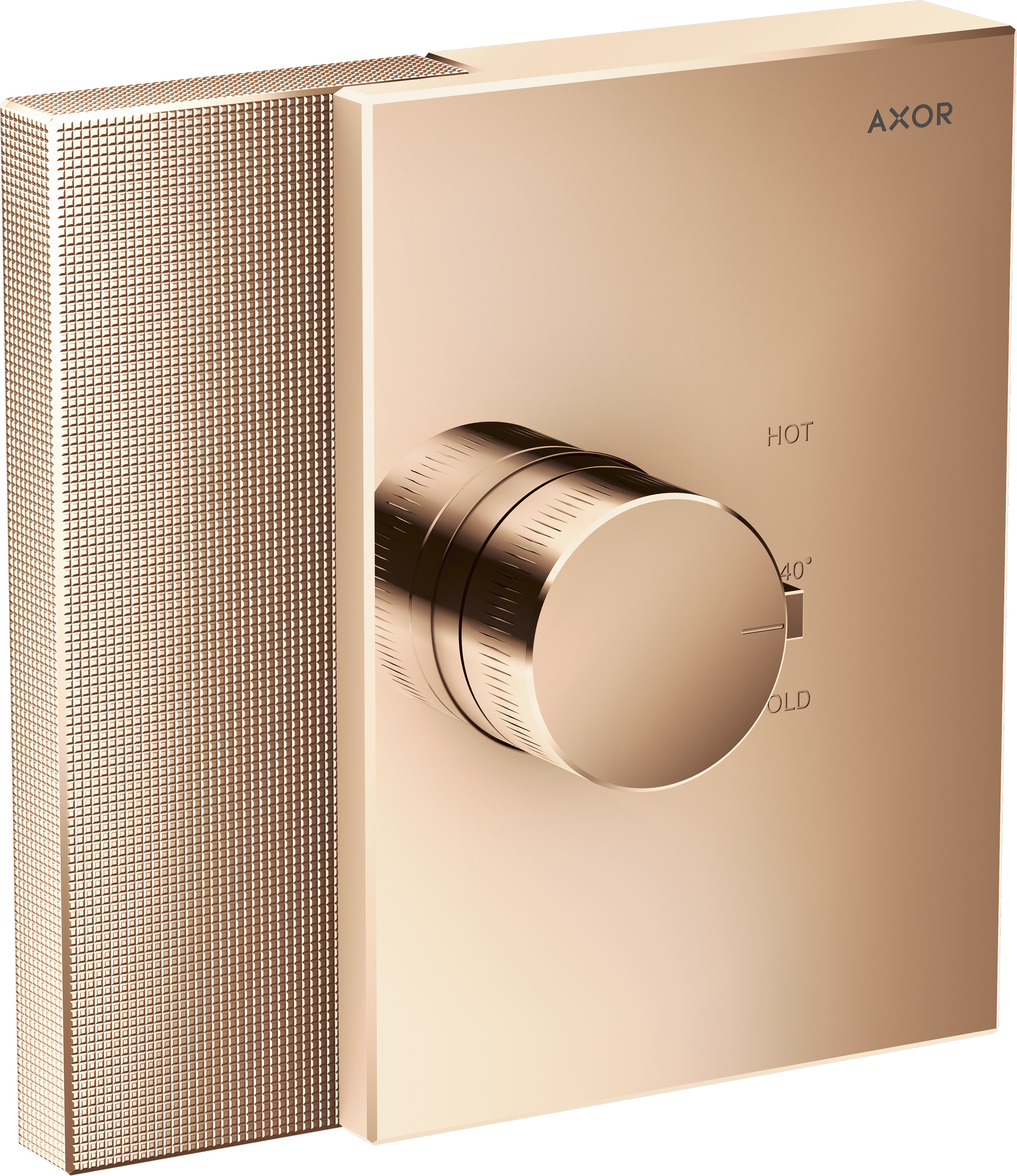 Thermostat HighFlow for concealed installation - diamond cut