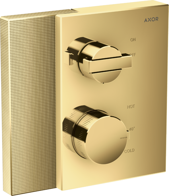 AXOR Edge Thermostatique encastré avec robinet d'arrêt, coupe diamant — 46751990
