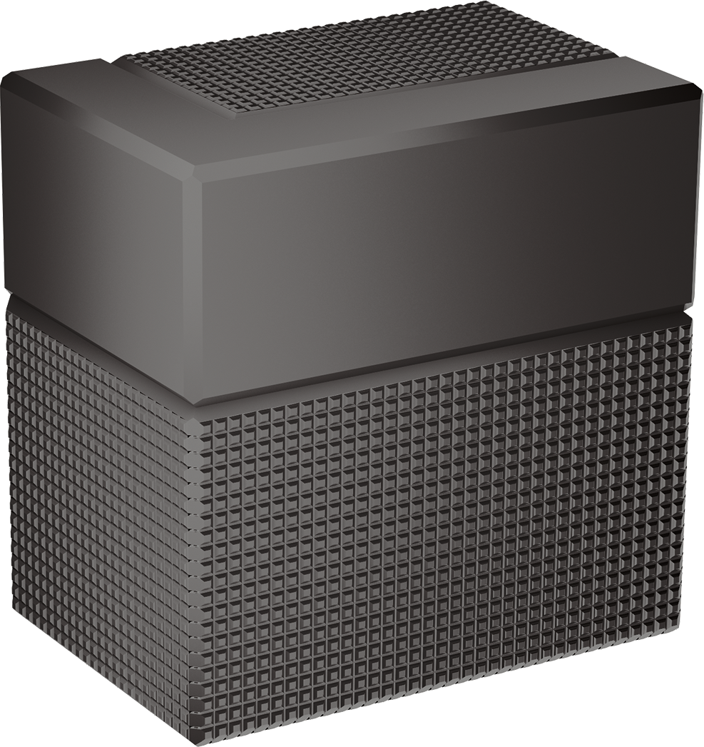 stopkraan inbouw- Diamond Cut