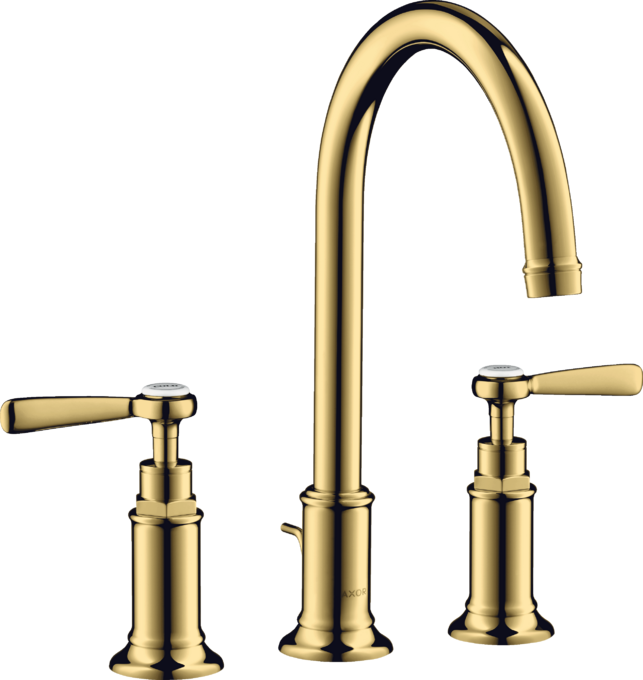 AXOR Montreux Mélangeur de lavabo 3 trous 180 poignées manettes avec tirette et vidage — 16514990
