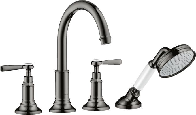AXOR Montreux Batterie bain/douche 4 trous pour montage sur plage de carrelage avec poignées manettes — 16554330