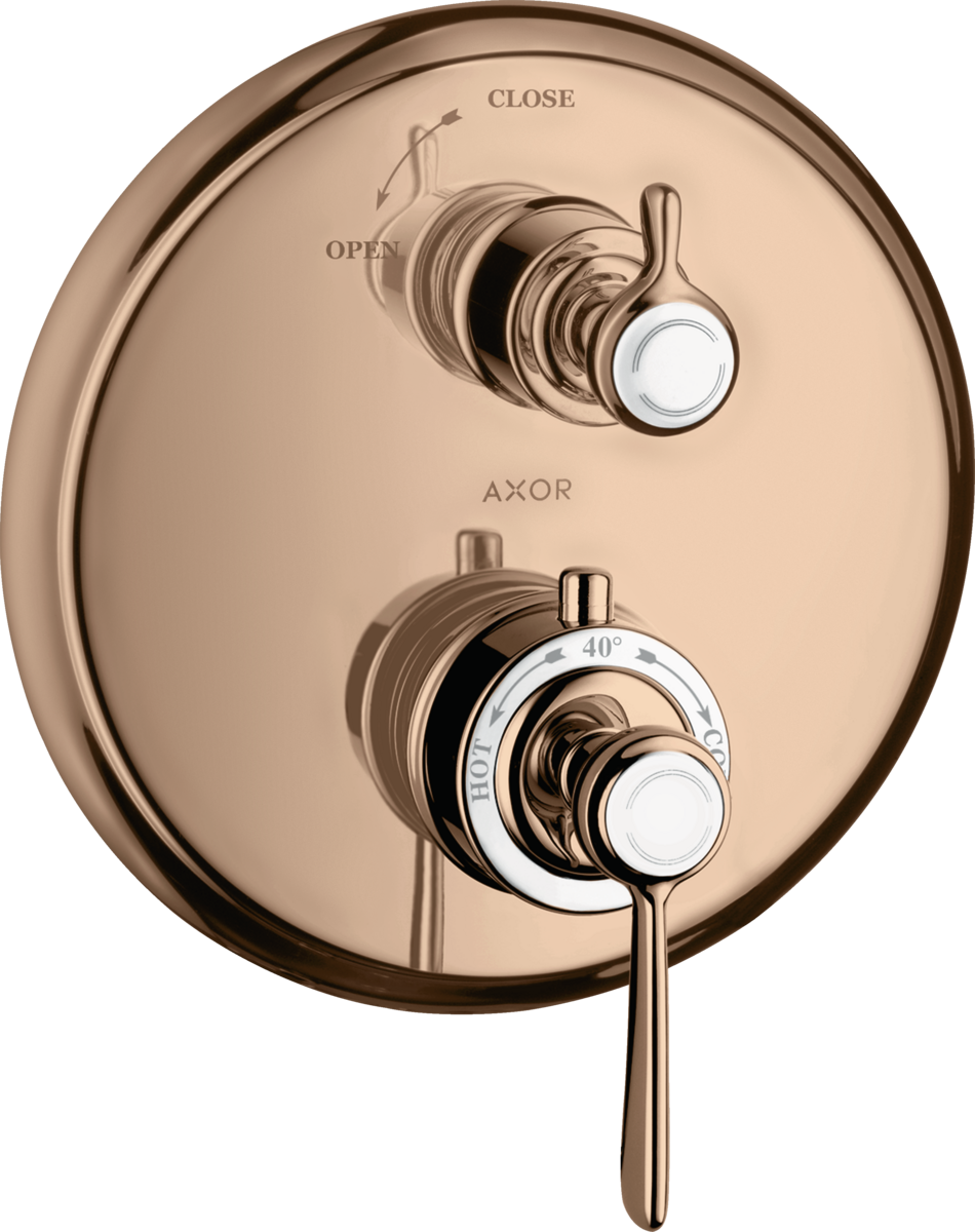 Thermostat Unterputz mit Hebelgriff und Absperrventil