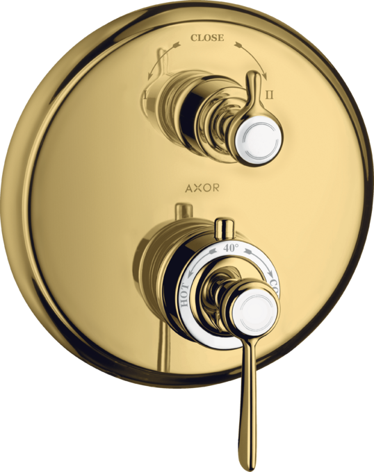 AXOR Montreux Thermostatique encastré avec robinet d'arrêt/inverseur, poignée manette — 16821990