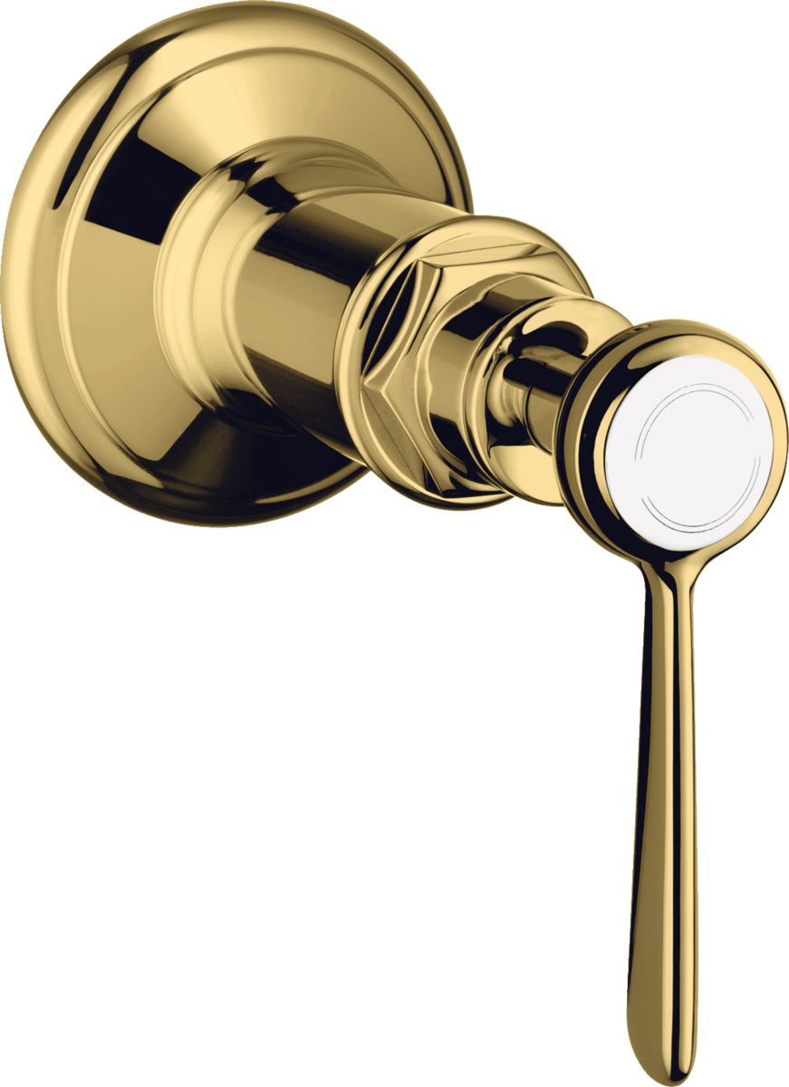 Shut-off valve for concealed installation with lever handle