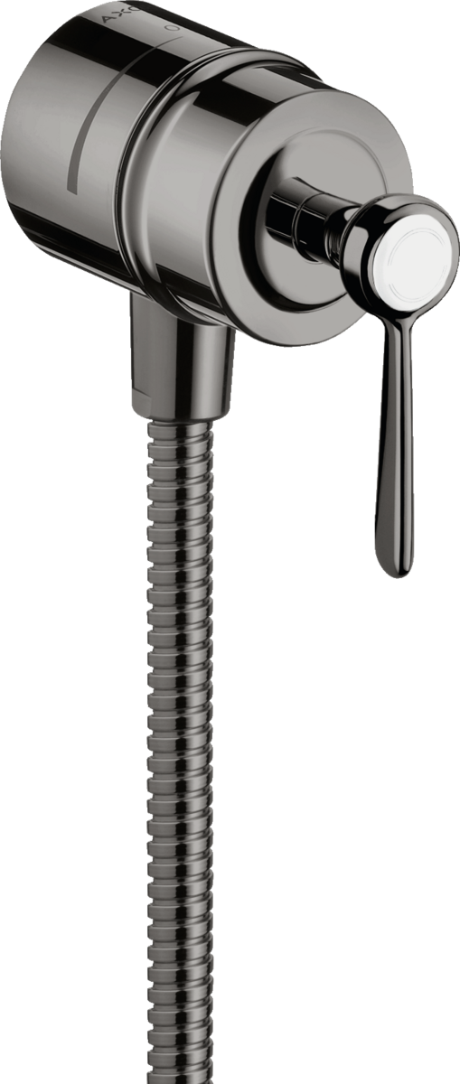 Wall outlet stop with non return valve