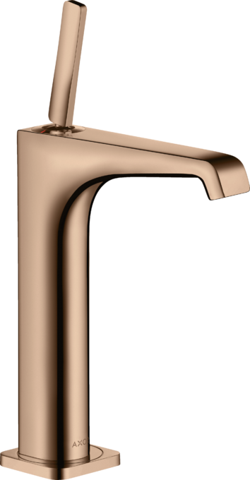 AXOR Citterio E Mitigeur de lavabo 190 surélevé pour vasque libre, bonde à écoulement libre — 36103300