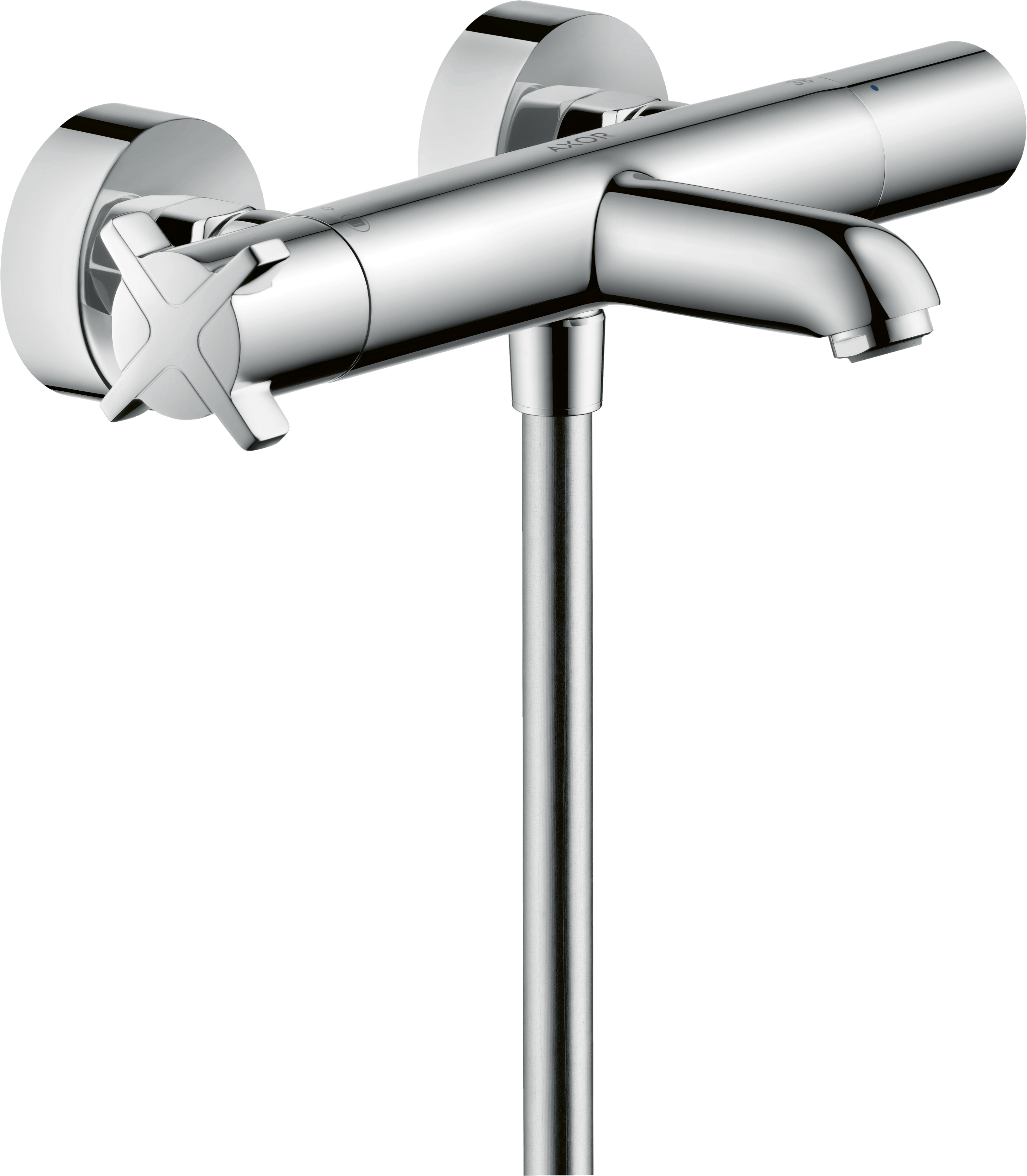 Bath thermostat for exposed installation