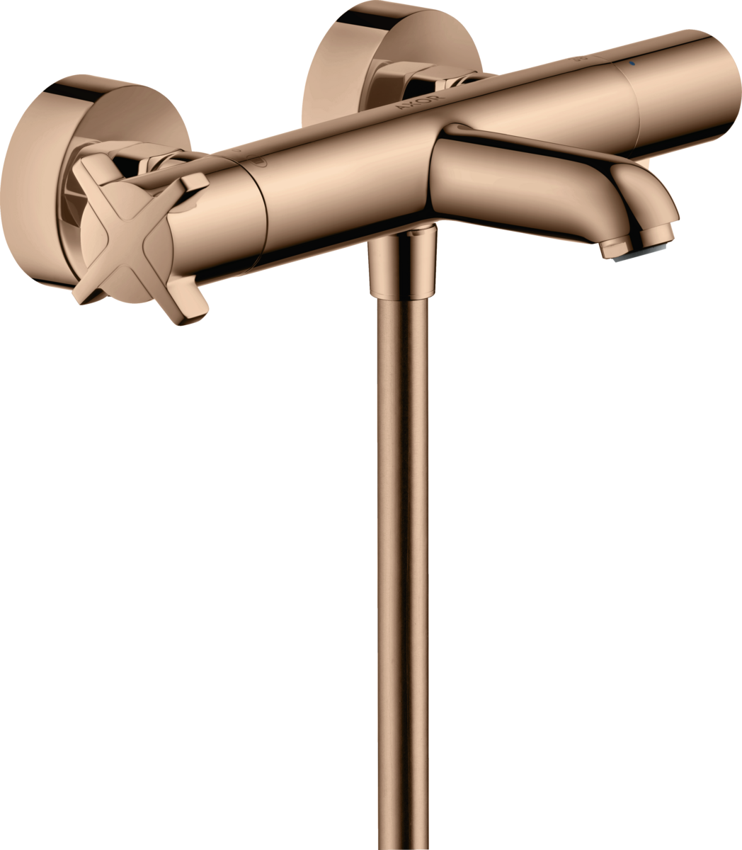 Bath thermostat for exposed installation