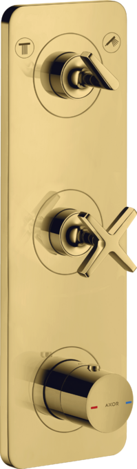 AXOR Citterio E Module thermostatique encastré 380 / 120 avec plaque pour 2 fonctions — 36703990