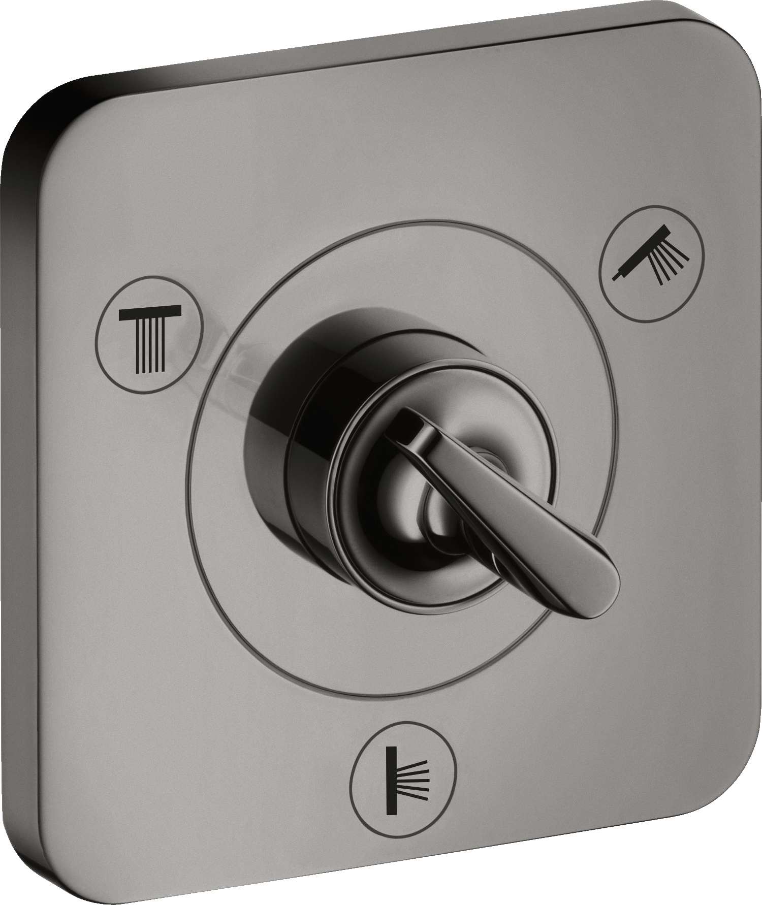 埋込式3アウトレット切替バルブ 12 x 12（化粧部）