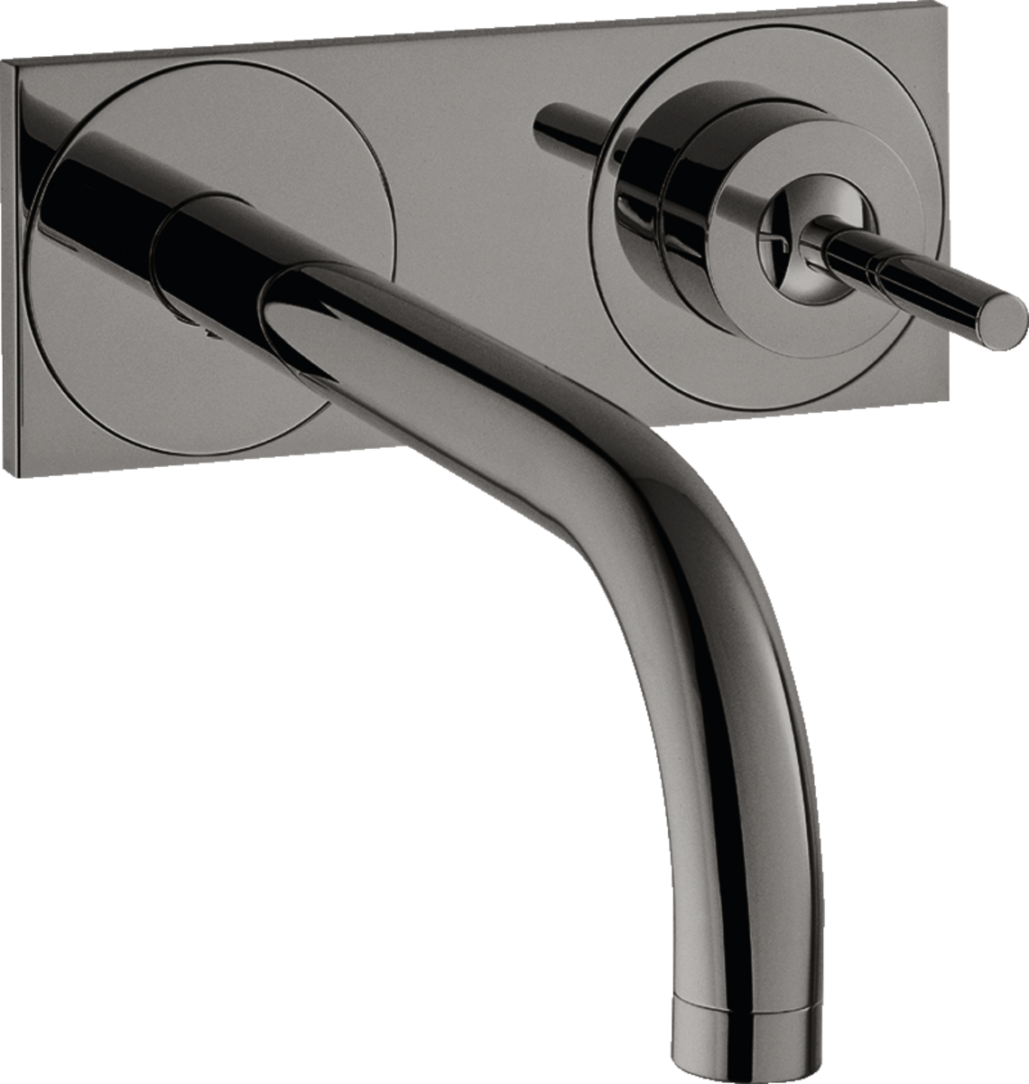 Single lever basin mixer for concealed installation wall-mounted with spout 165 mm and plate