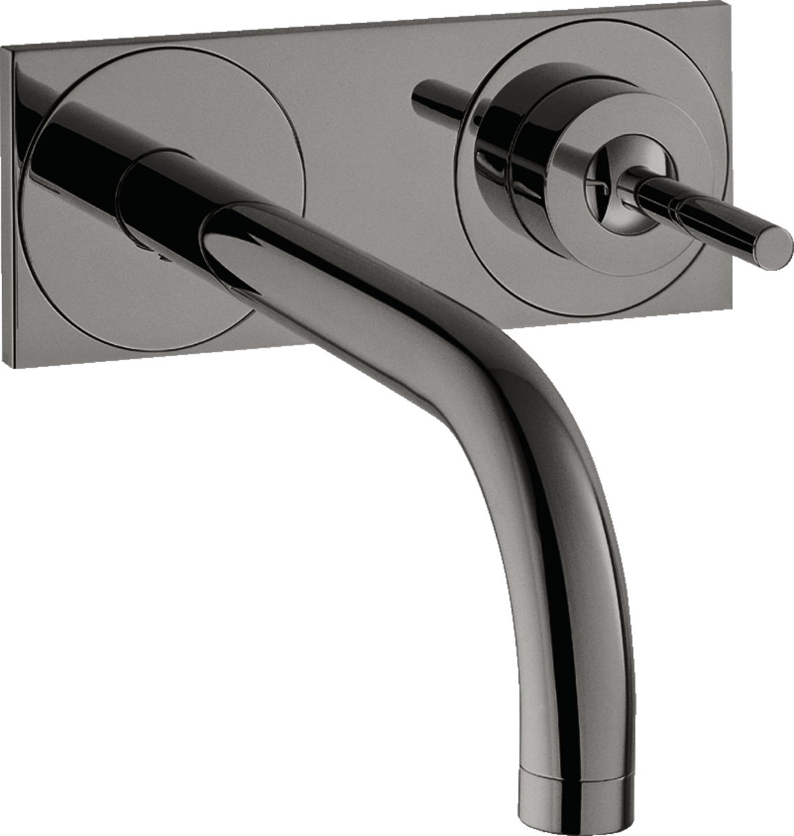 Single lever basin mixer for concealed installation wall-mounted with spout 225 mm and plate