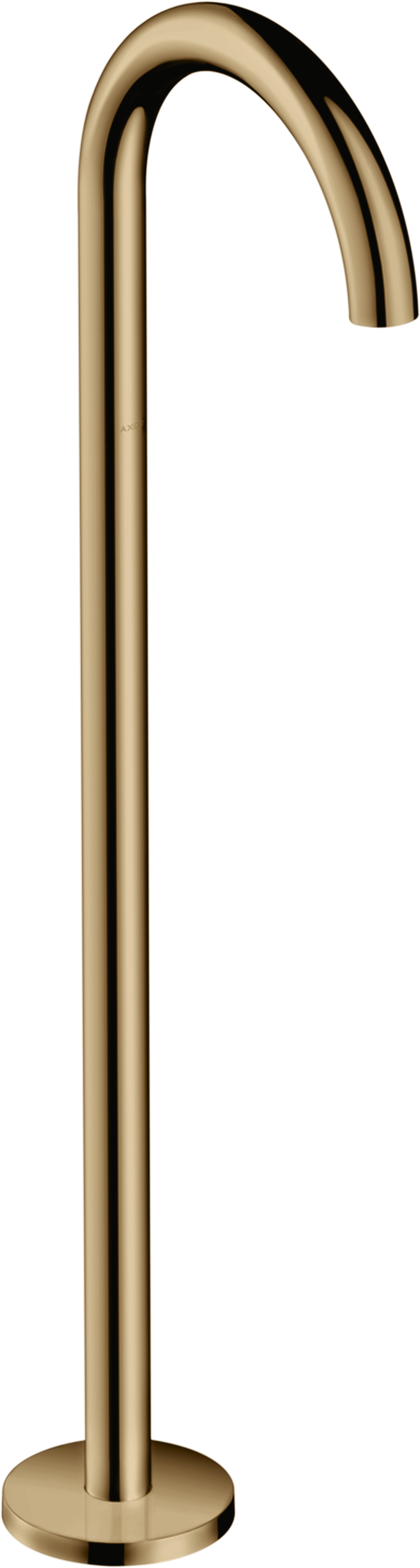 Bath spout curved floor-standing