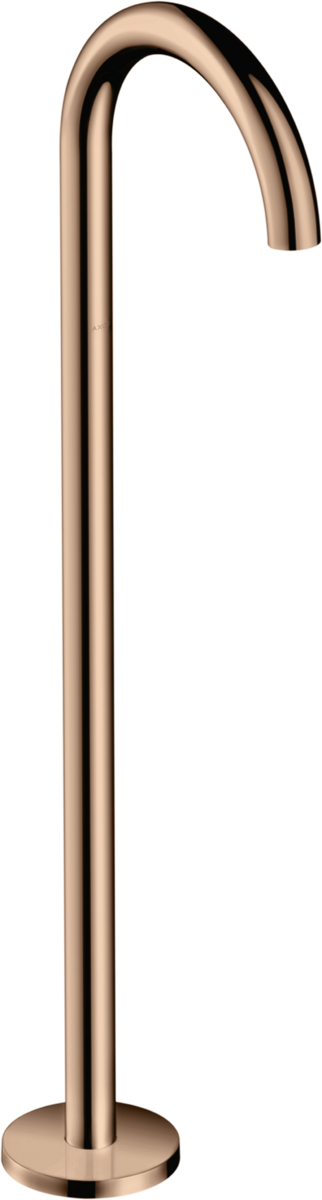 Bath spout curved floor-standing