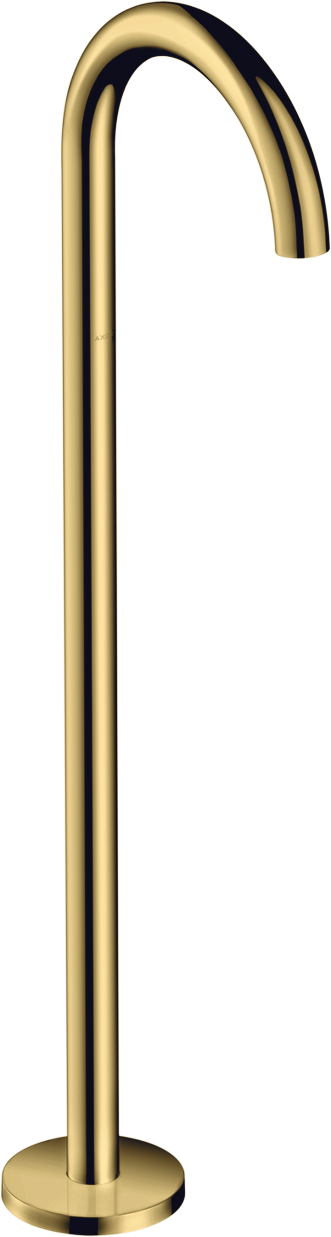 Bath spout curved floor-standing