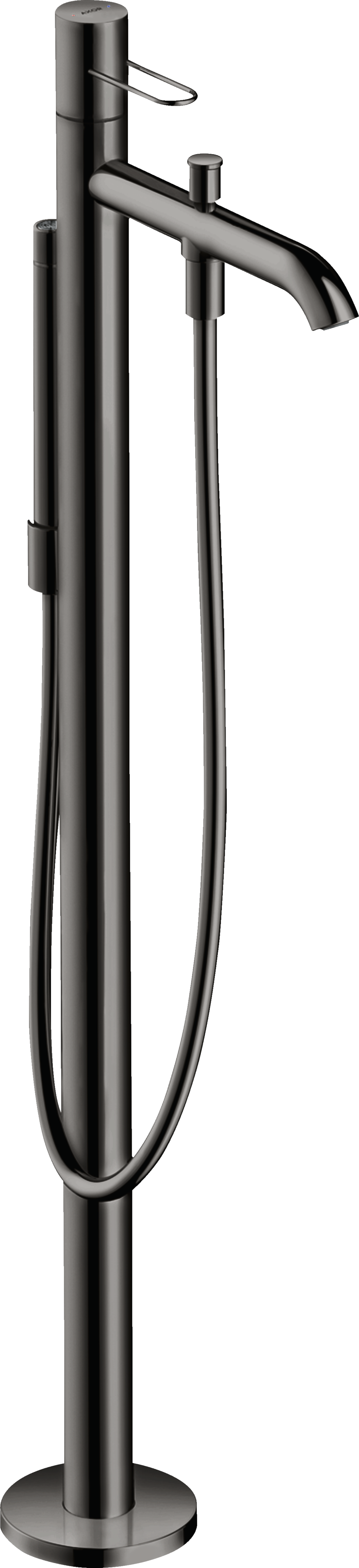 Single lever bath mixer floor-standing with loop handle