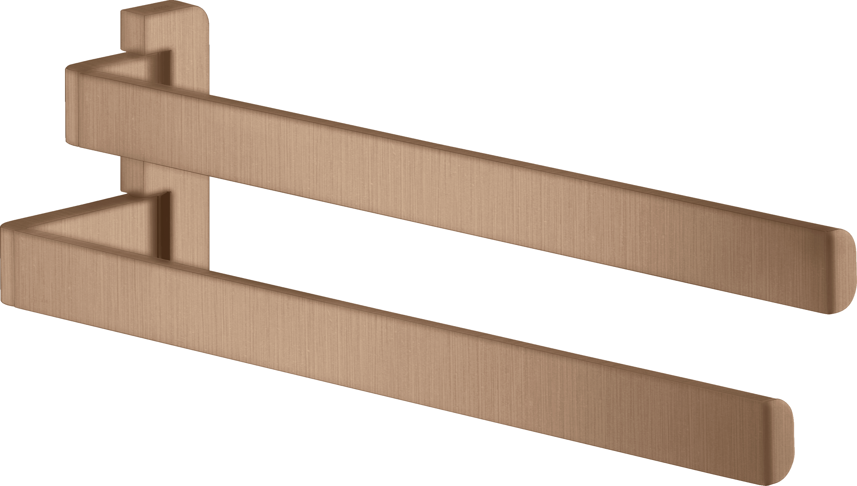 Towel holder twin-handle