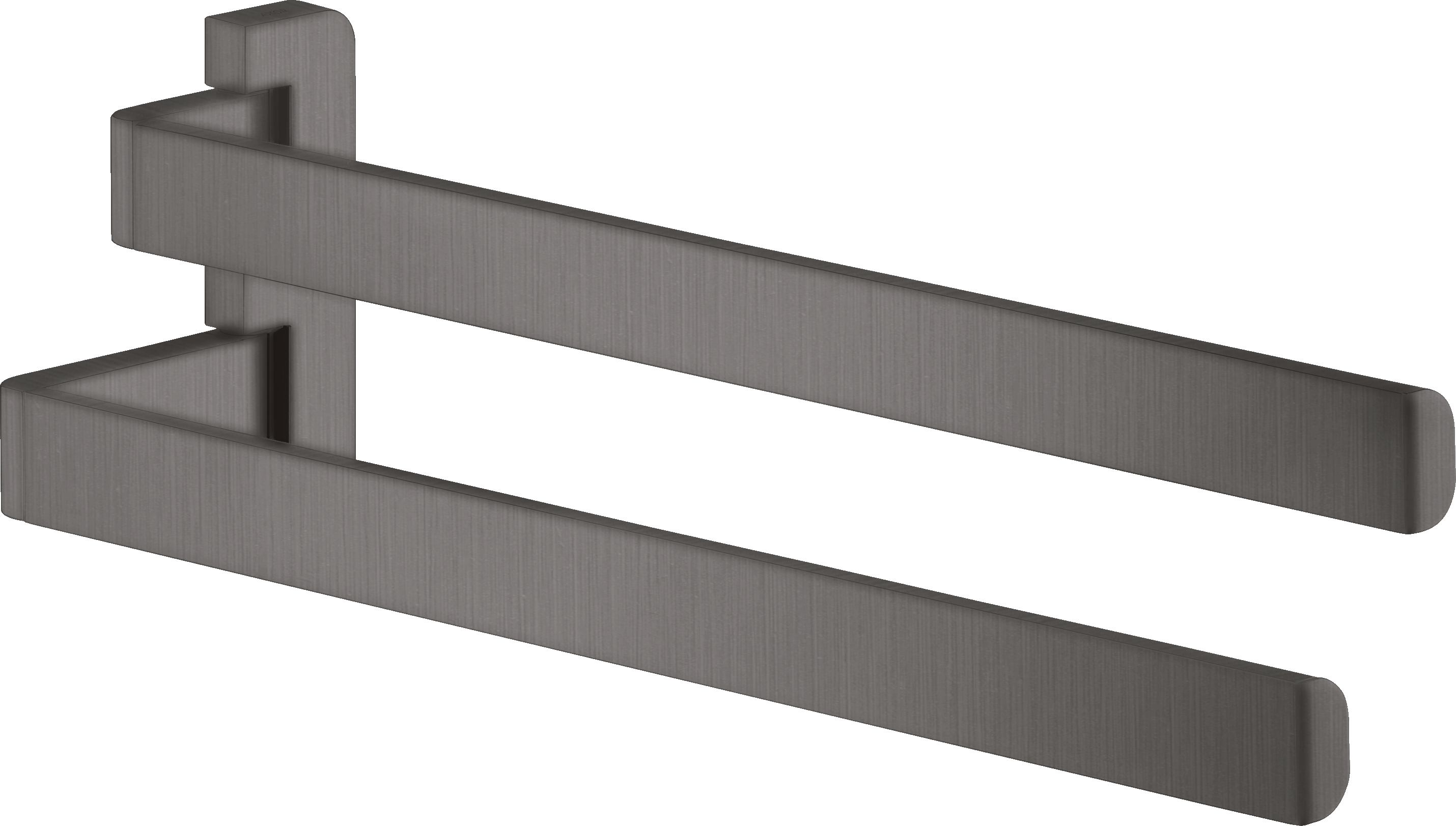 Towel holder twin-handle