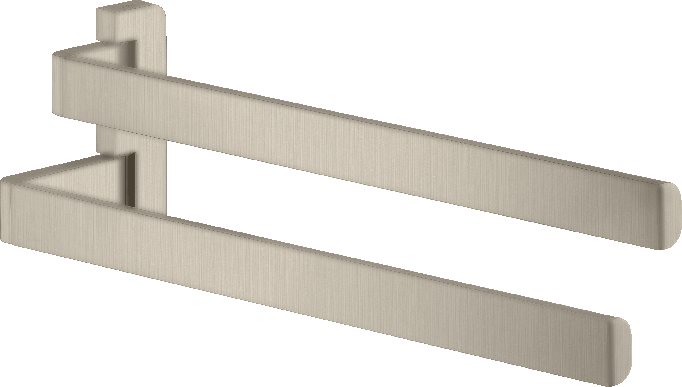 Towel holder twin-handle