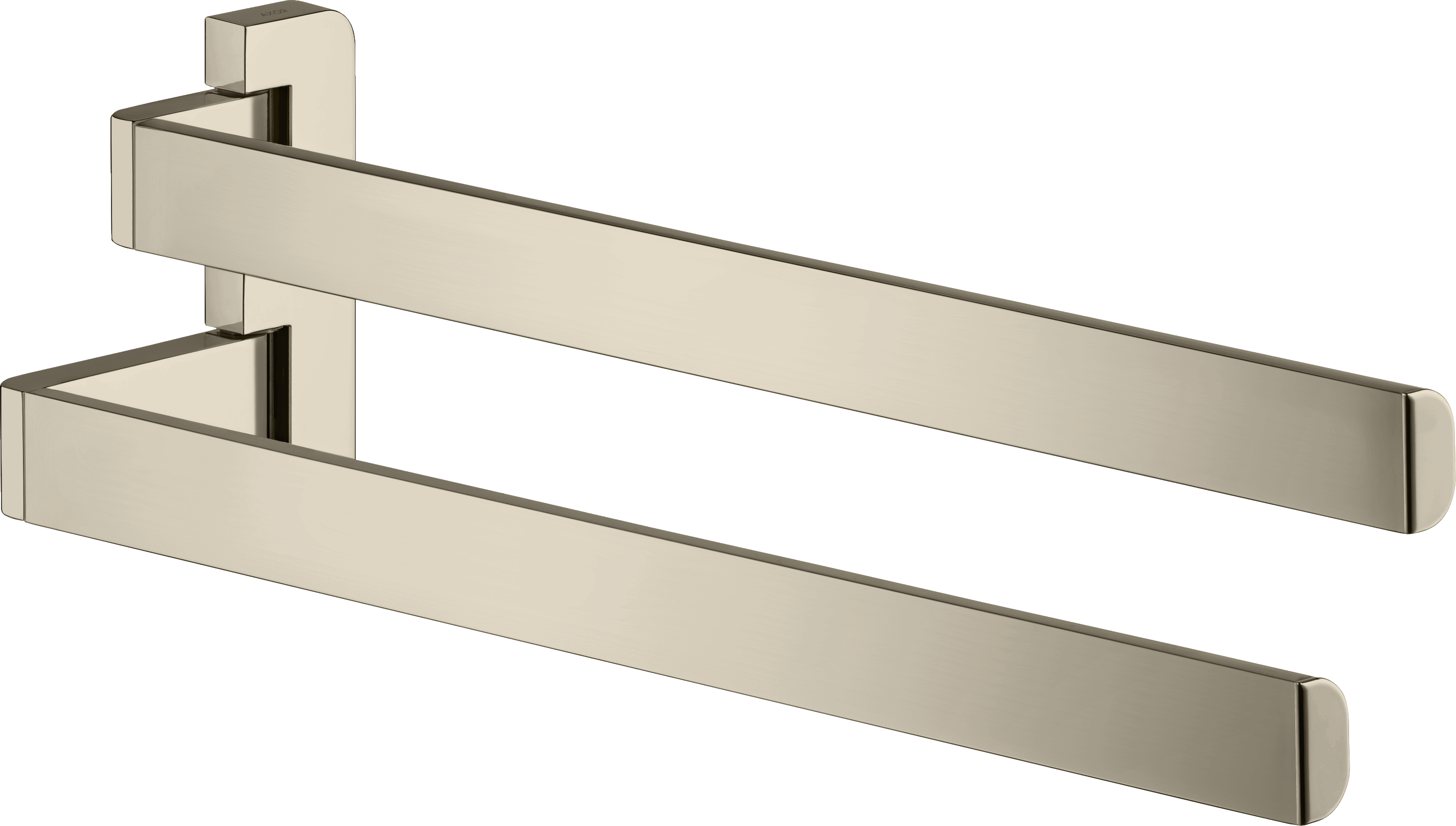 Towel holder twin-handle