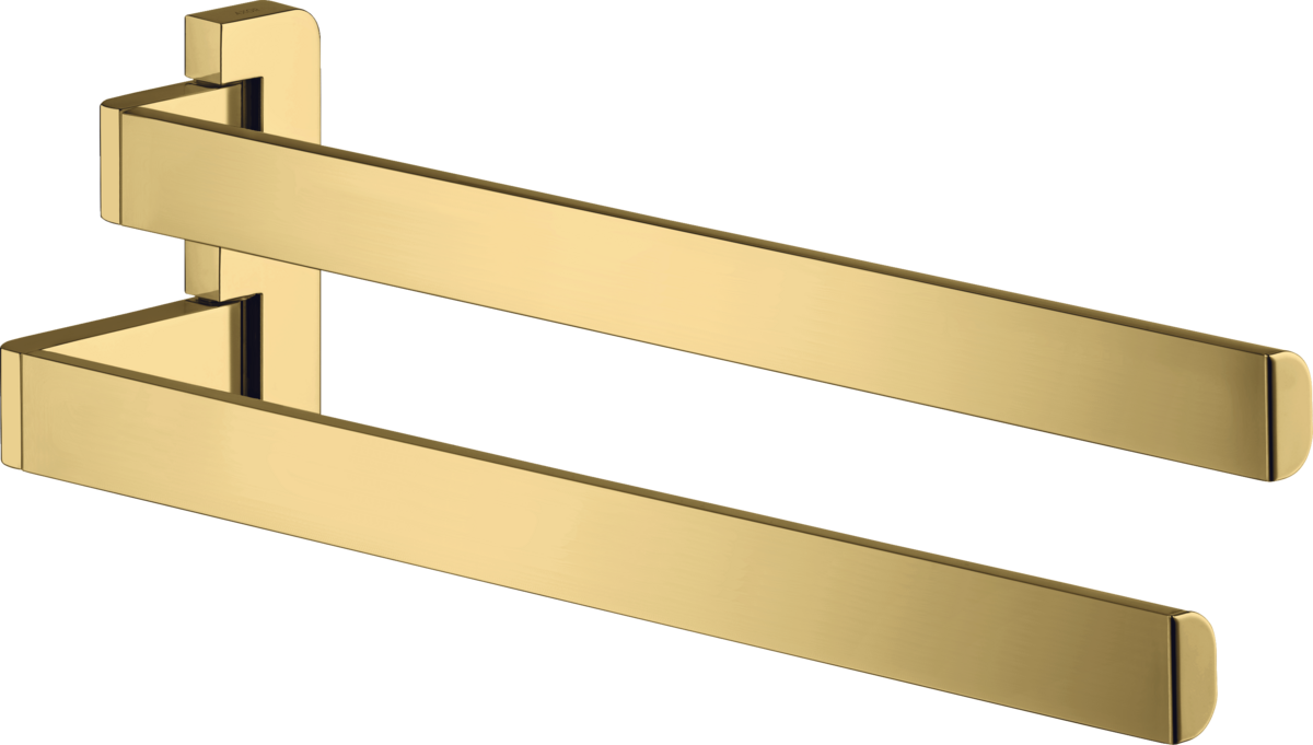 Towel holder twin-handle