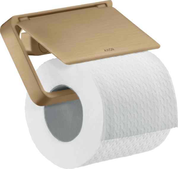 Toilet roll holder with cover