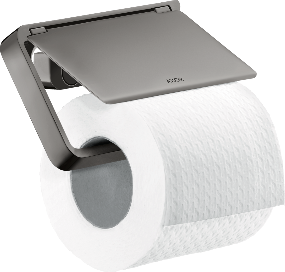 Toilet paper holder with cover